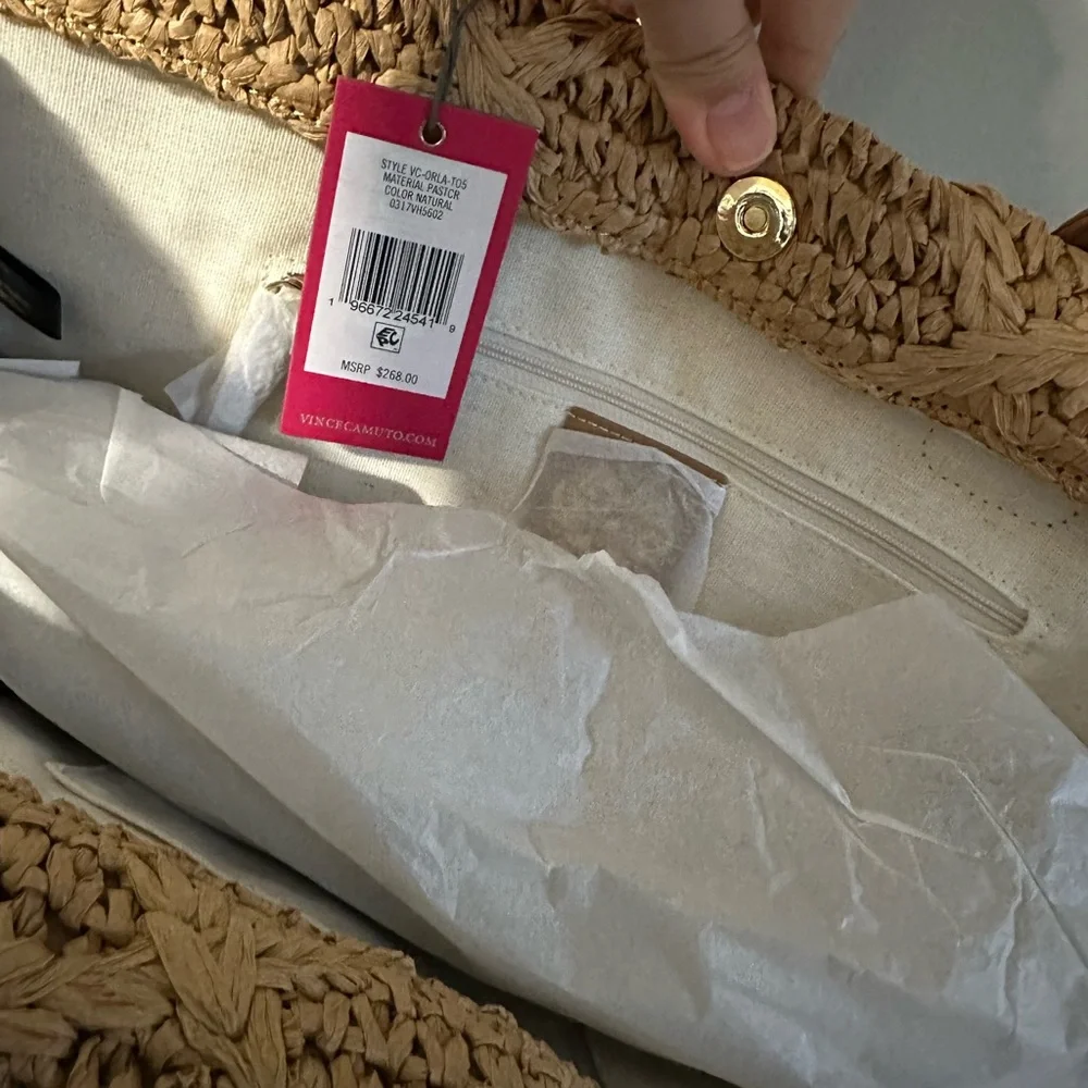 Vince Camuto Orla Tote Natural Straw - Picture 9 of 10